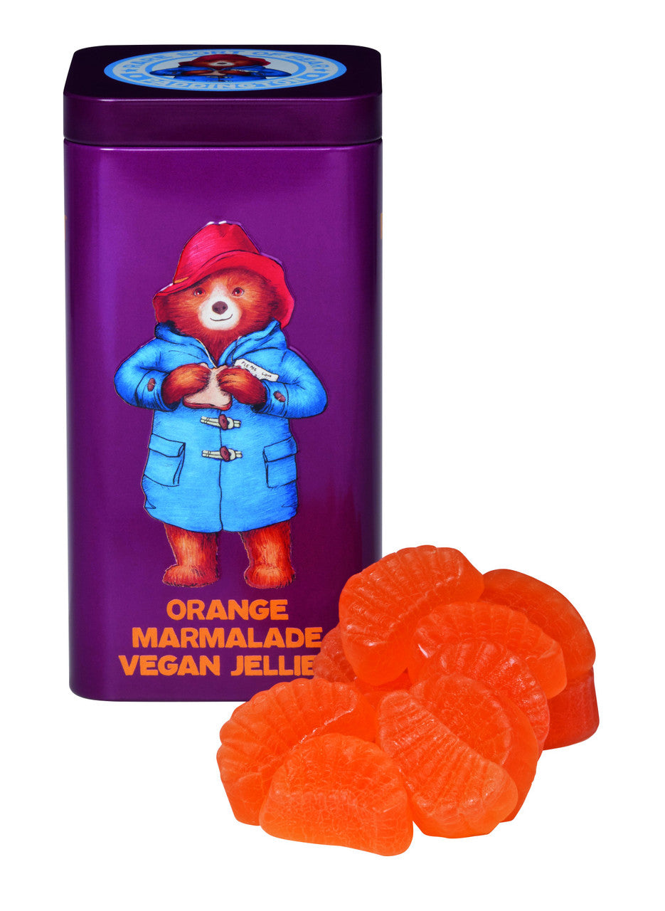 Paddington Bear Orange Vegan Jellies Tin.  