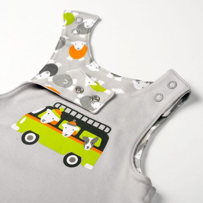 Herdy Baby Reversible Overalls 6 - 12 Months Organic cotton