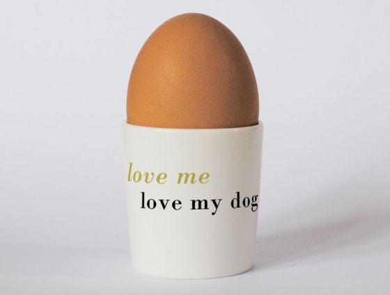 Repeat Repeat's Turquoise Dog Egg Cup