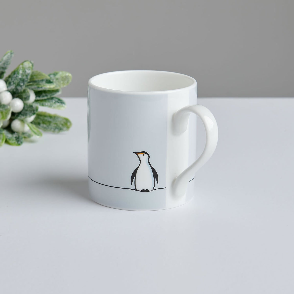 Penguin Bone China Mug by Jin Designs.