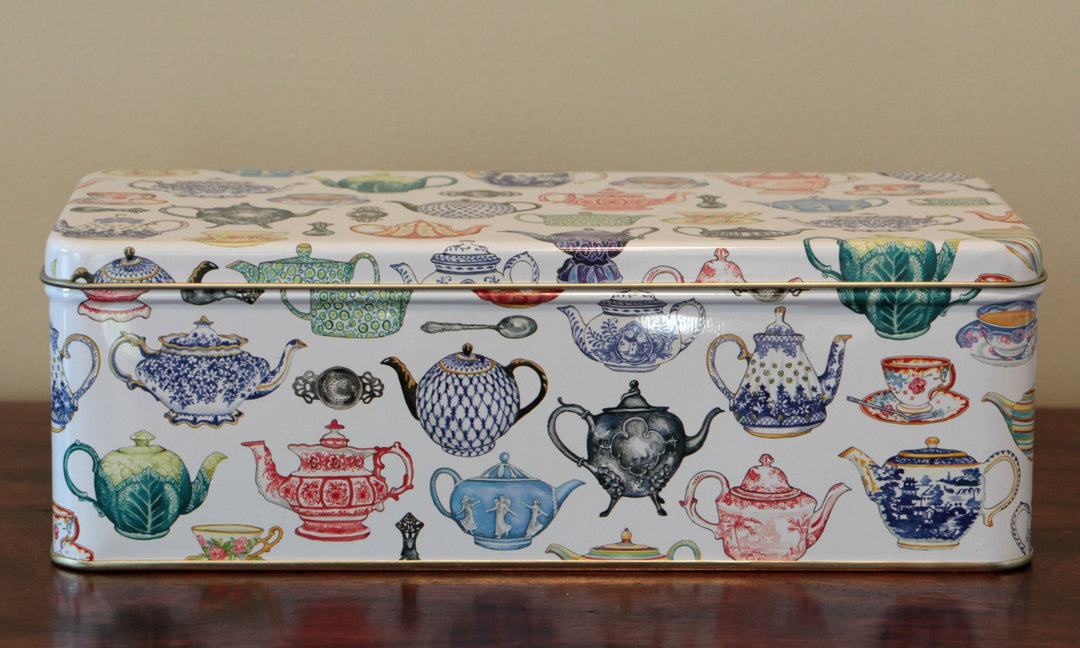 Teapot Long Deep Rectangular Tin