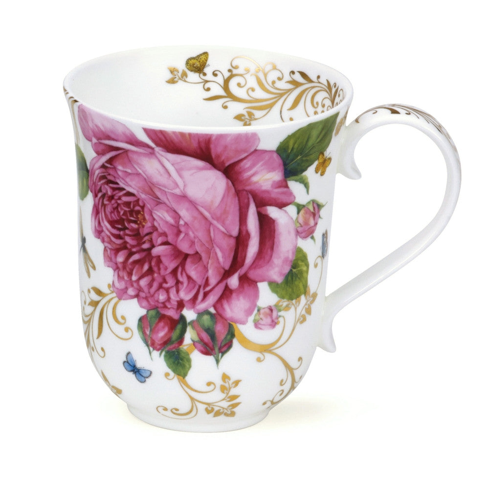 Dunoon Fine Bone China Braemar Vintage Rose Mug