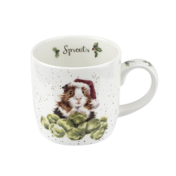 Sprouts Fine Bone China Mug & Coaster Set from Wrendale Designs and Portmeirion
