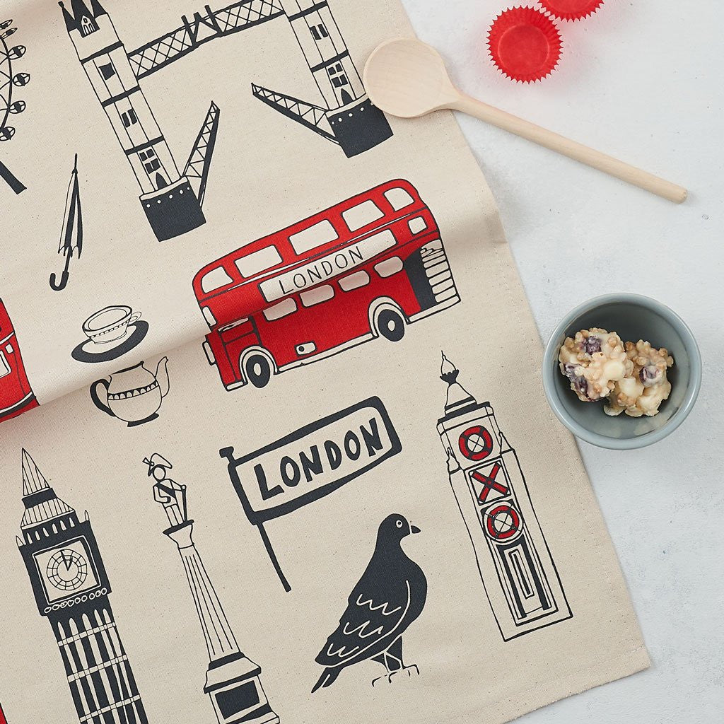 100% cotton Big Smoke London Tea Towel from Victoria Eggs. 