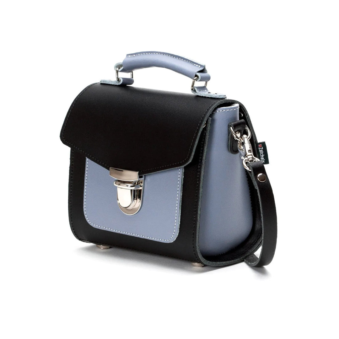 Handmade Leather Sugarcube Mocha Mauve Small Handbag by Zatchels.