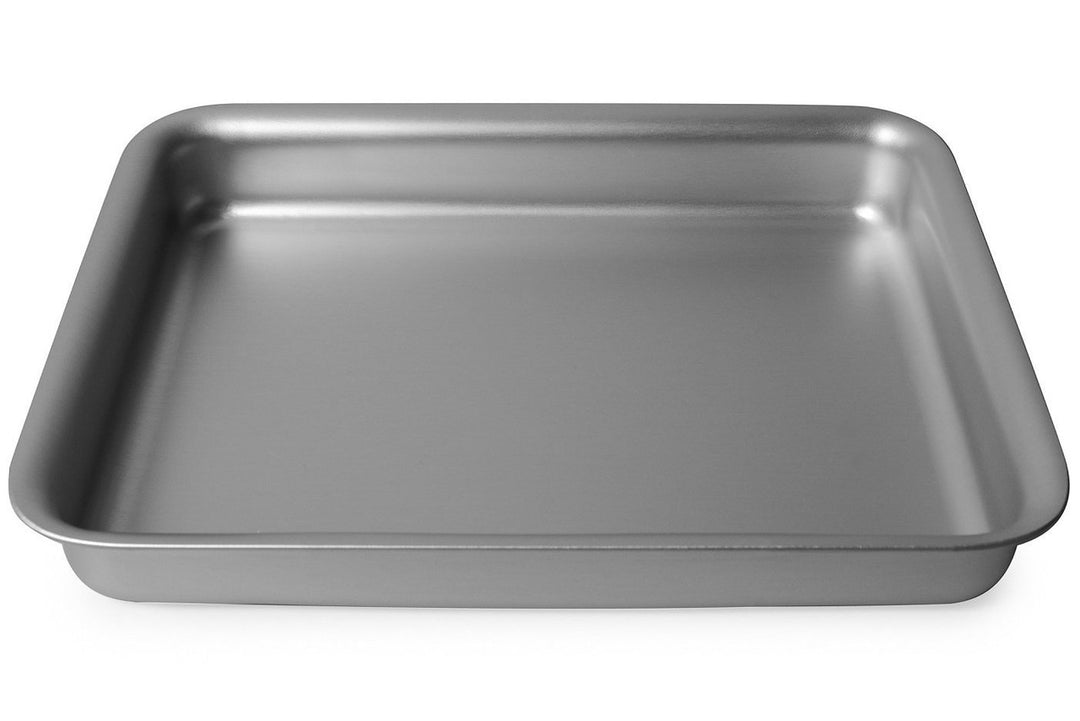 10 x 8 x 1.5 Inch Oven Roasting Pan from Silverwood Bakeware. Handmade in the UK.