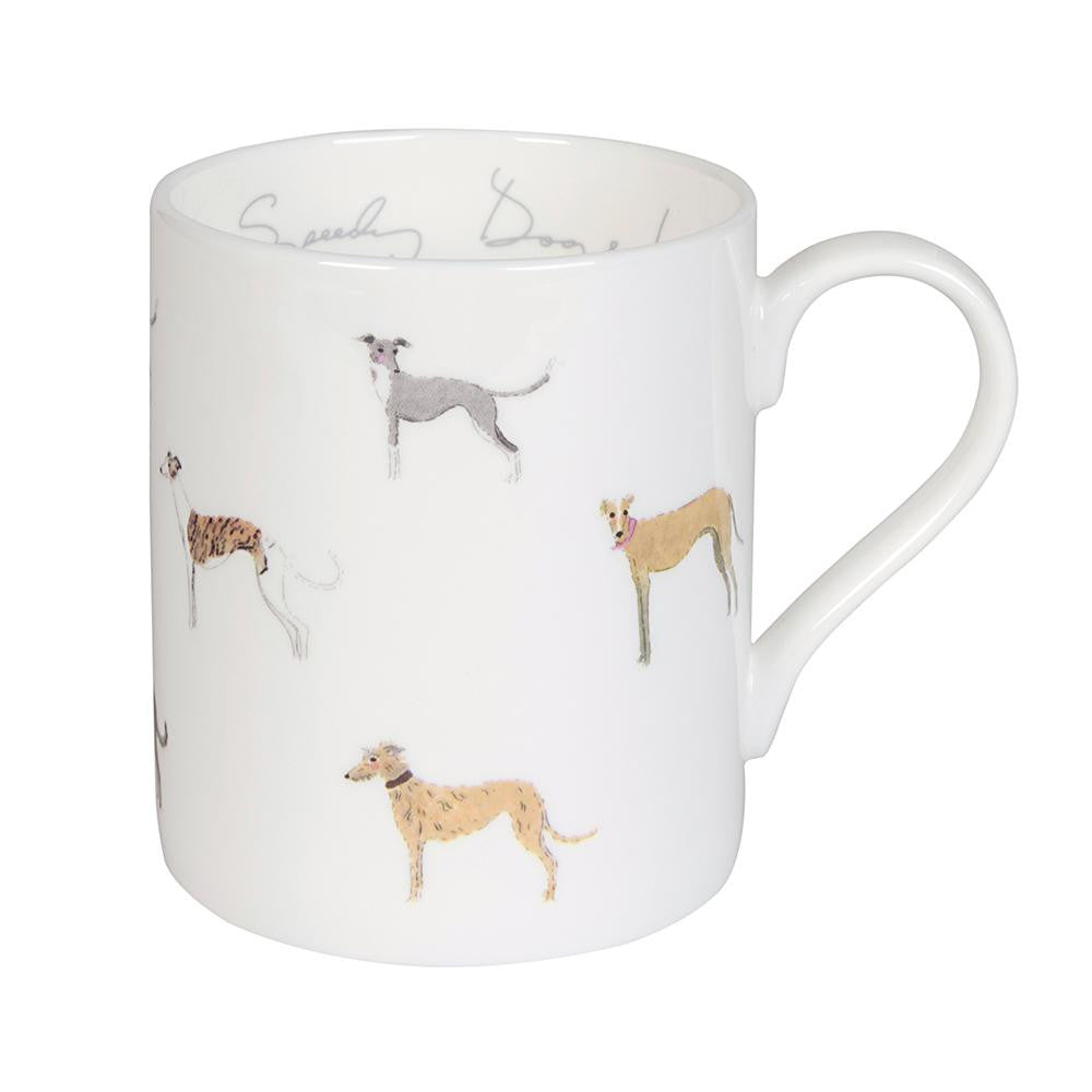 Sophie Allport bone china Speedy Dogs mug.