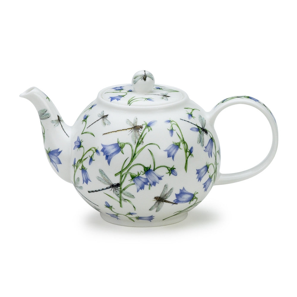 Fine bone china Dunoon Dovedale Harebell small teapot.