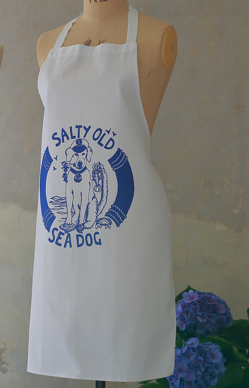 Port & Lemon Salty Old Sea Dog Cotton Apron