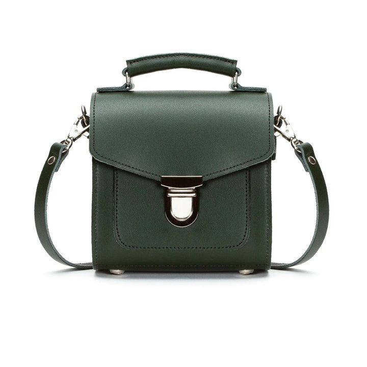 Handmade Leather Sugarcube Plus Handbag in Ivy Green by Zatchels.