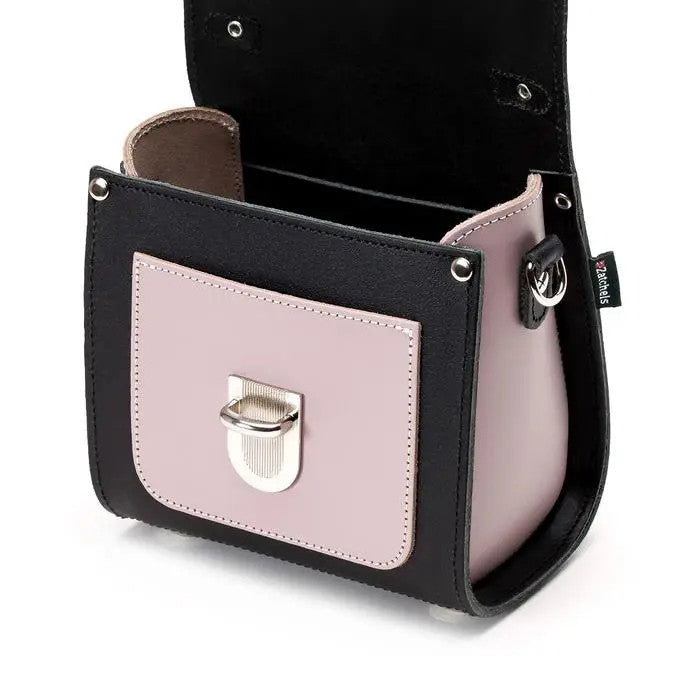 Handmade Leather Sugarcube Rose Truffle Small Handbag by Zatchels.