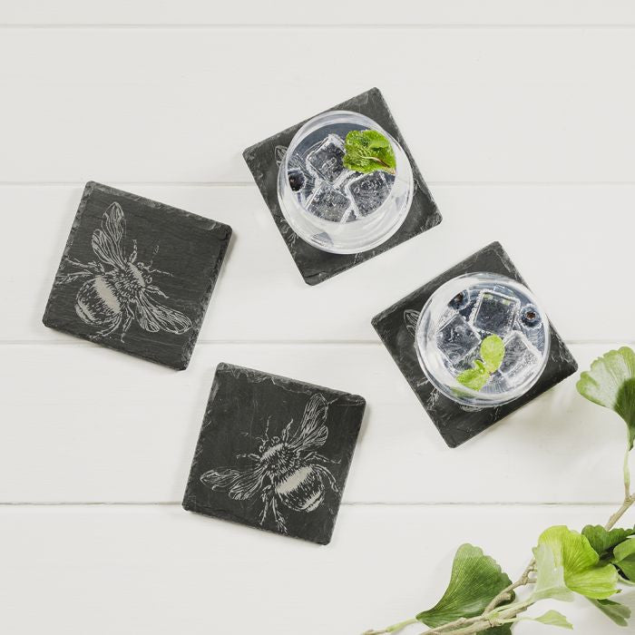 Bee Slate Coasters by Selbrae House.