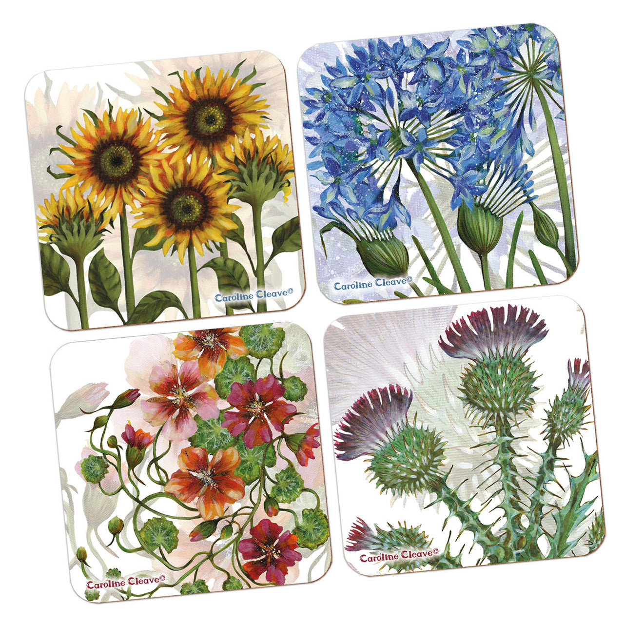 Floral Coasters - Set of 4 from Emma Ball
