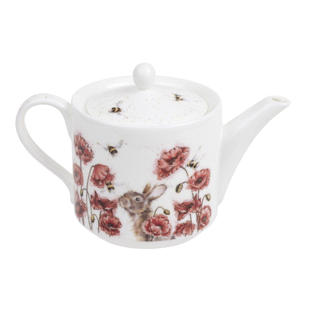 'Let it Bee' Fine Bone China Teapot in a Wrendale Design by Royal Worcester.