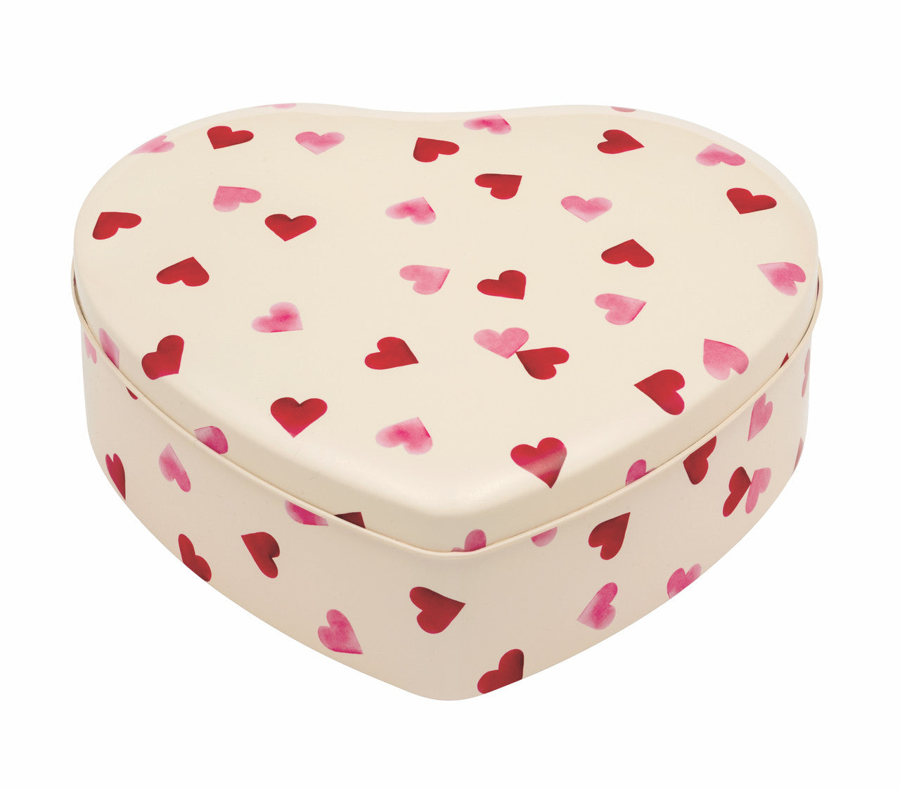 Pink Hearts Large Heart Tin
