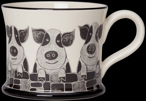 Pig Mug by Moorland Pottery.