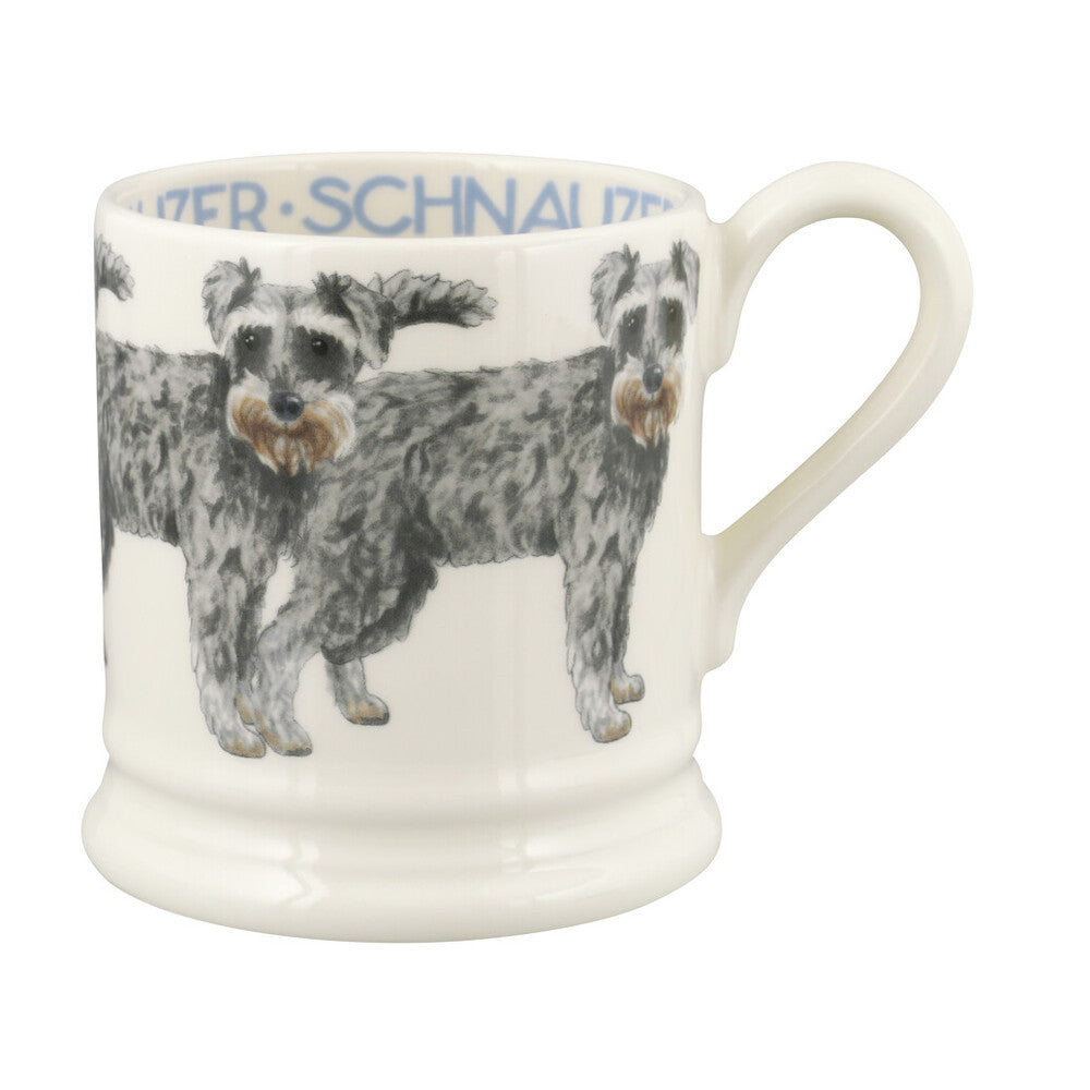 Emma Bridgewater Schnauzer Half Pint Mug. Handmade in England.