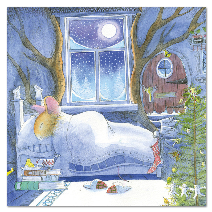 Sleepy Christmas Pack of 6 Christmas Cards