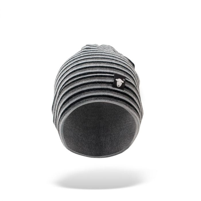 Herdy Grey Striped Beanie