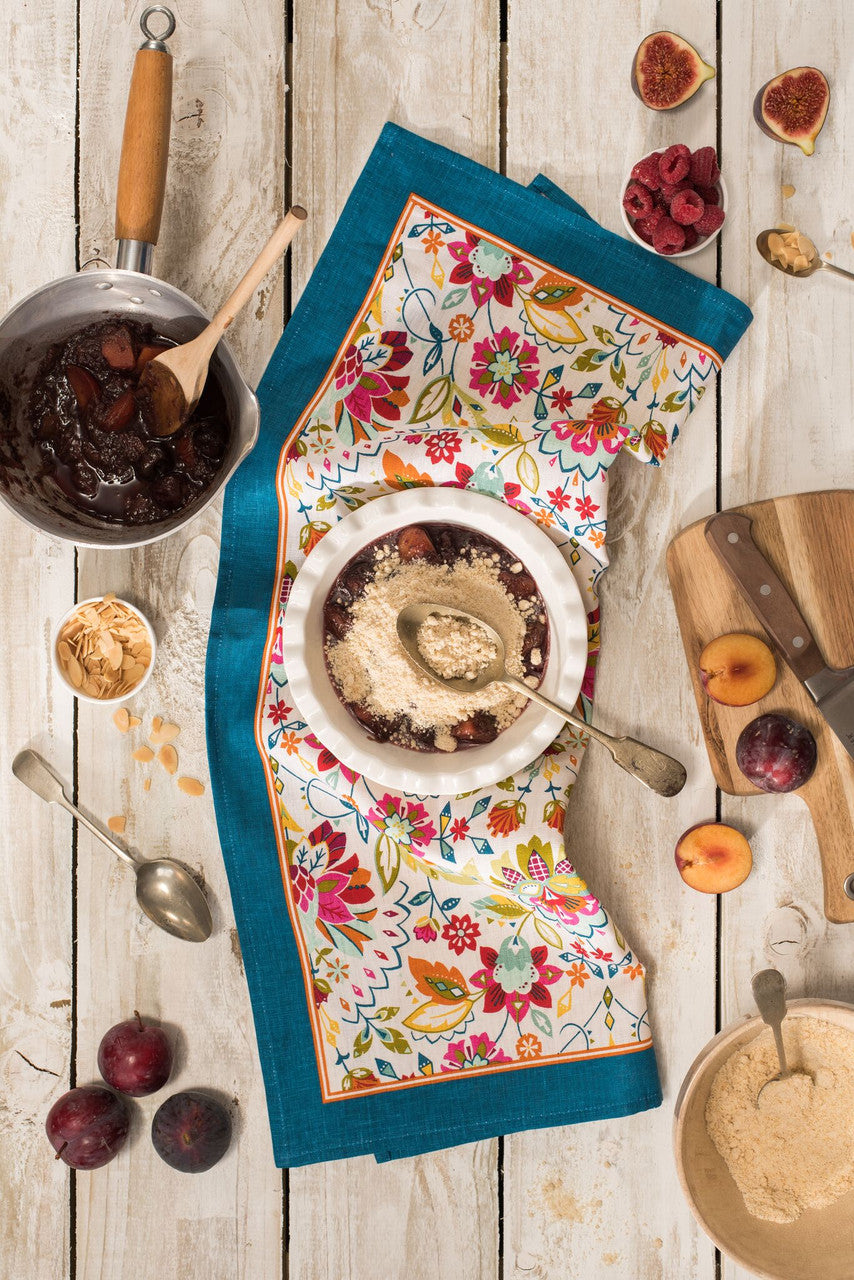 Bountiful Floral 100% Cotton tea towel by Ulster Weavers.