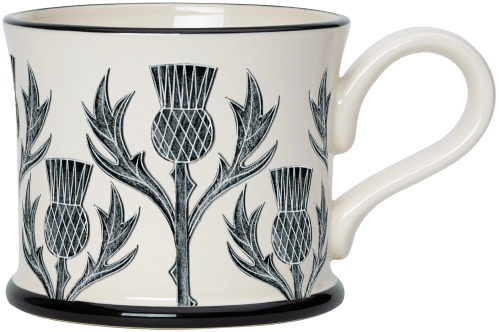 Thistle Mug by Moorland Pottery