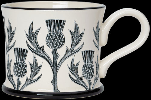 Thistle Mug by Moorland Pottery