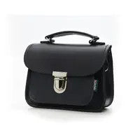 Handmade Leather Luna Navy Small Handbag by Zatchels.