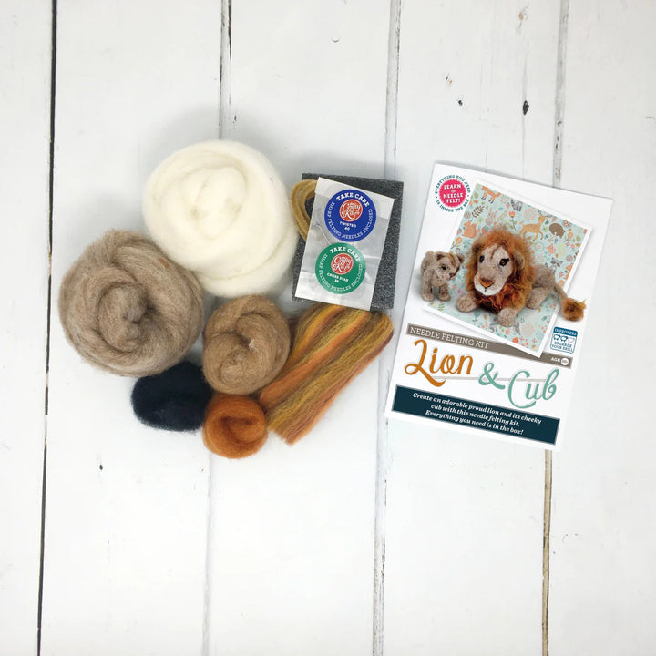 Lion & Cub Needle Felting Craft Kit
