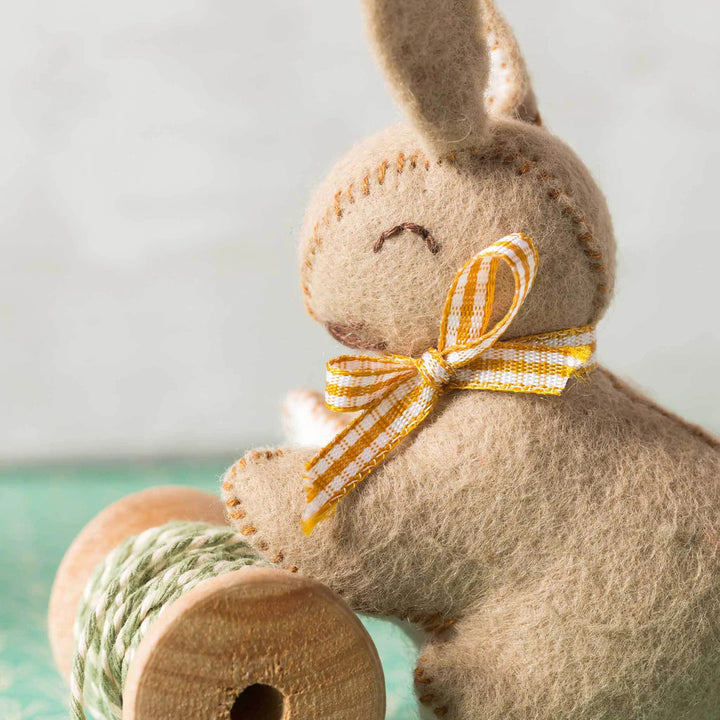 Bunnies Wool Mix Felt Craft Kit by Corinne Lapierre