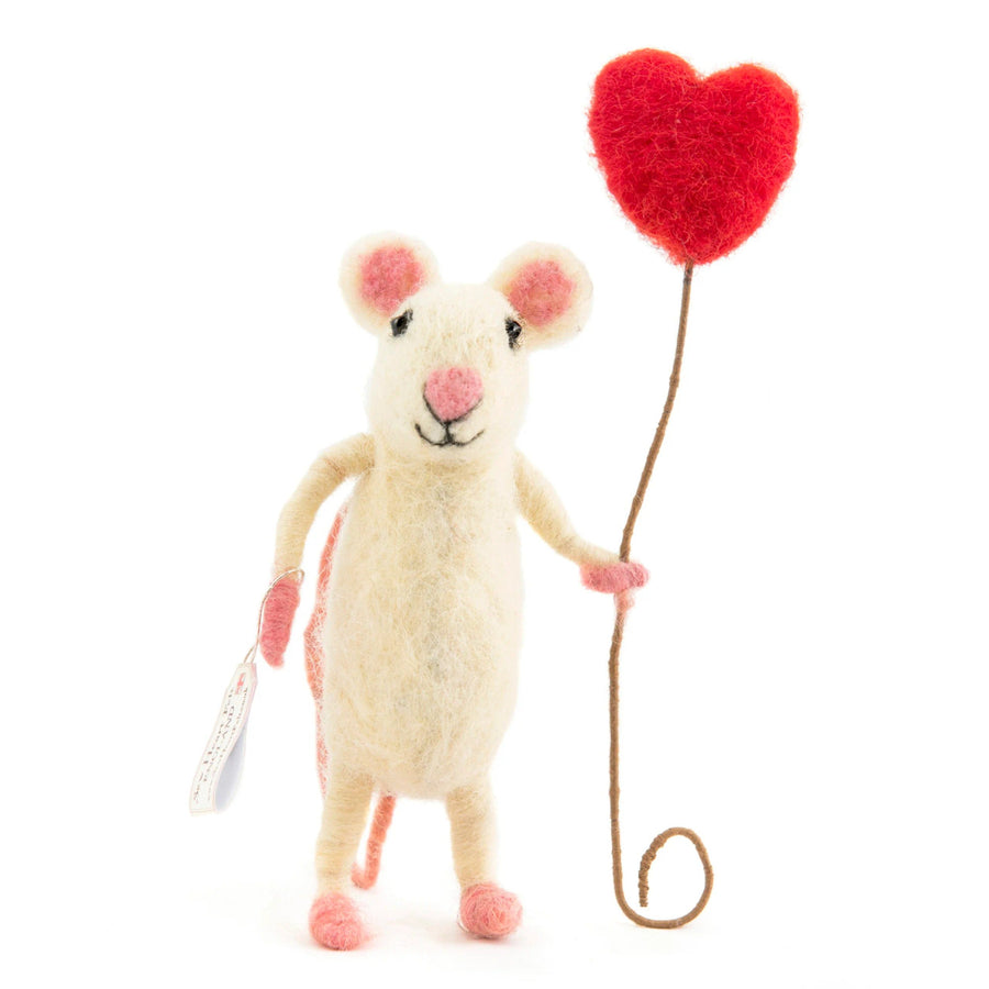 Happy Heart Balloon Mouse 