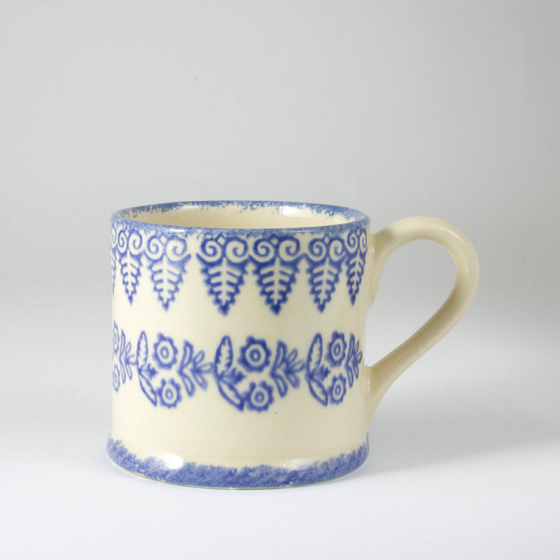 Brixton Pottery Lacey Blue handmade pottery mug