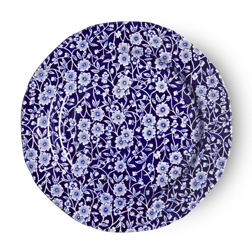 Burleigh Blue Calico Medium Plate - 8 1/2 inches