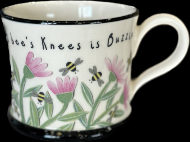 The Bee's Knees is Buzzin' Mug by Moorland Pottery.