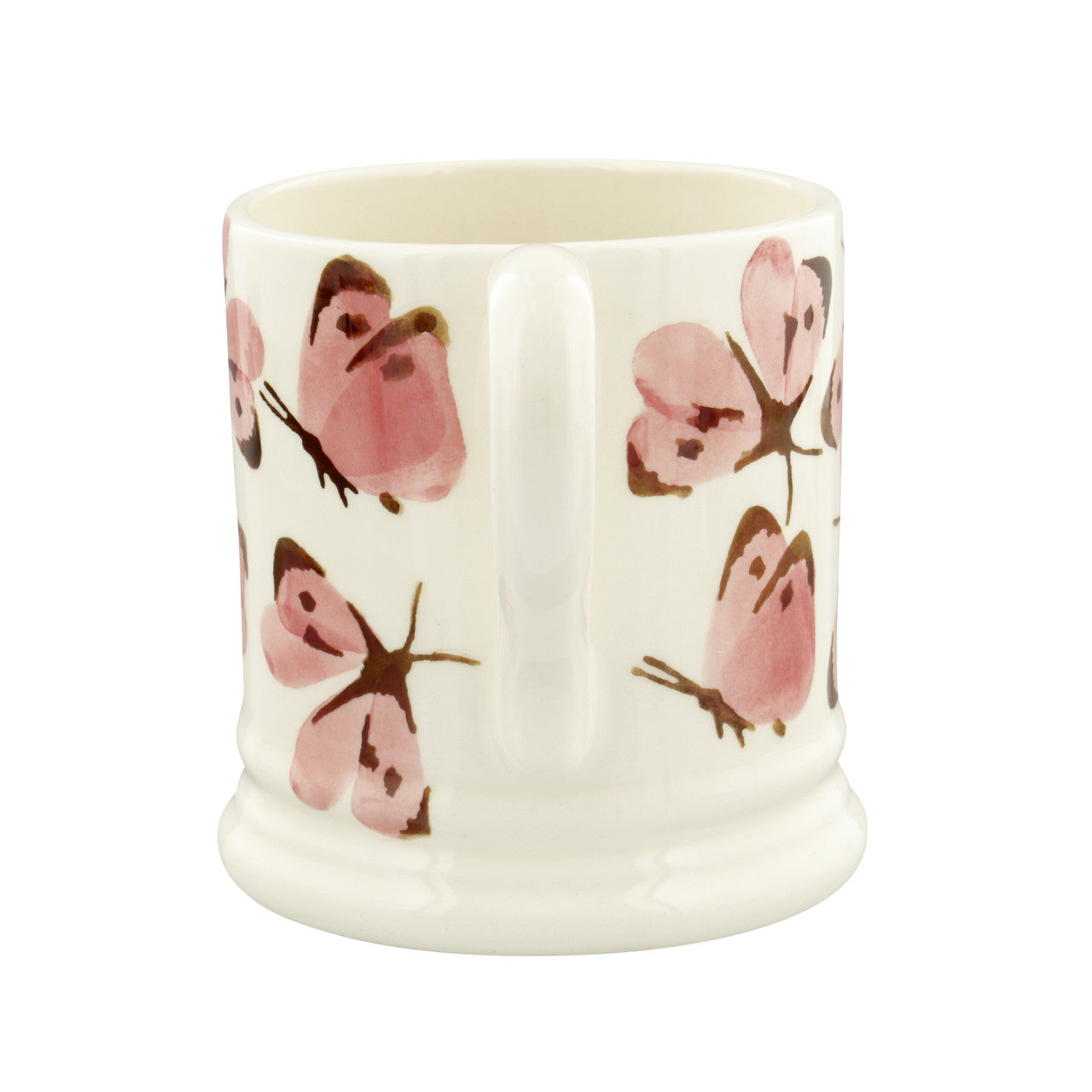 Pink Cabbage White Butterfly  1/2 Pint Mug