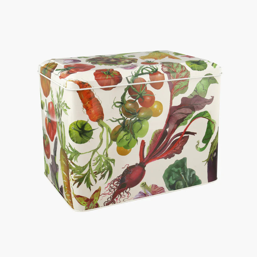 Emma Bridgewater Dig The Garden large hinged tin caddy.