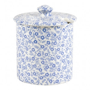 Blue Felicity Covered Jam/Sugar Pot