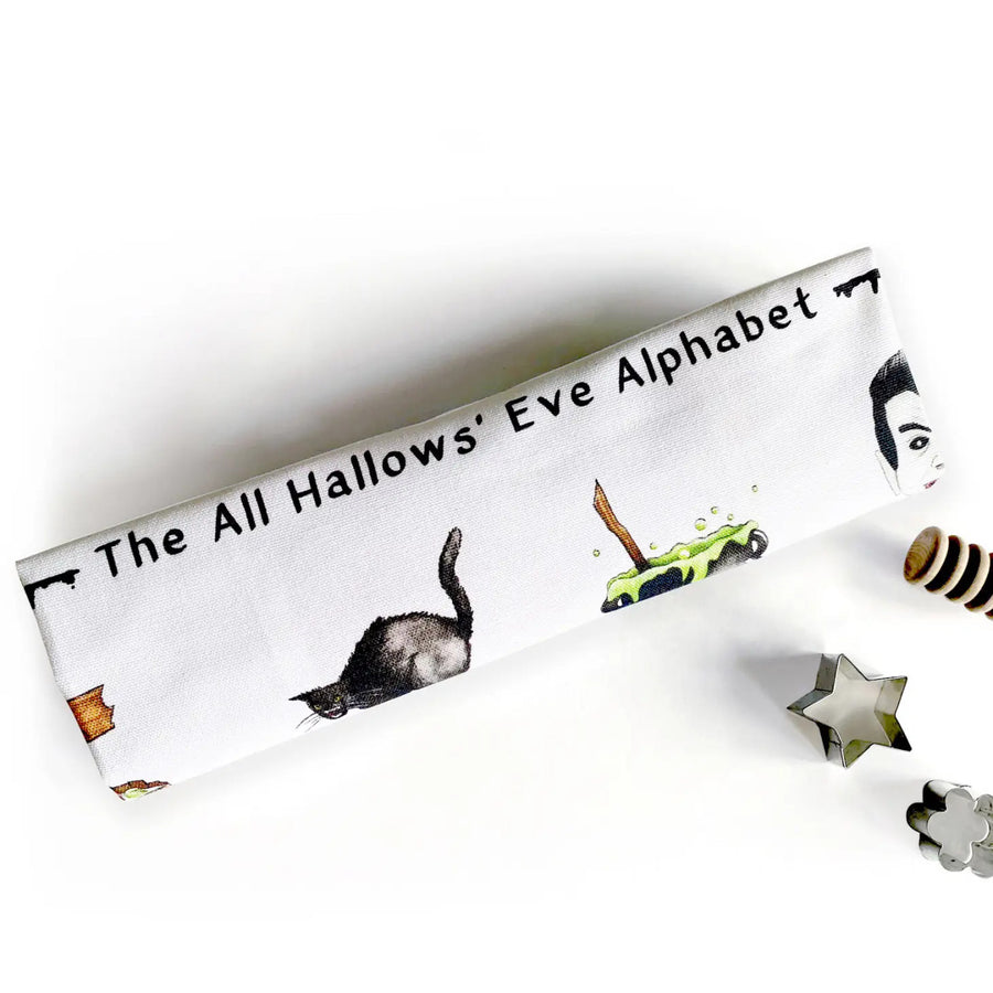 Halloween Alphabet Tea Towel