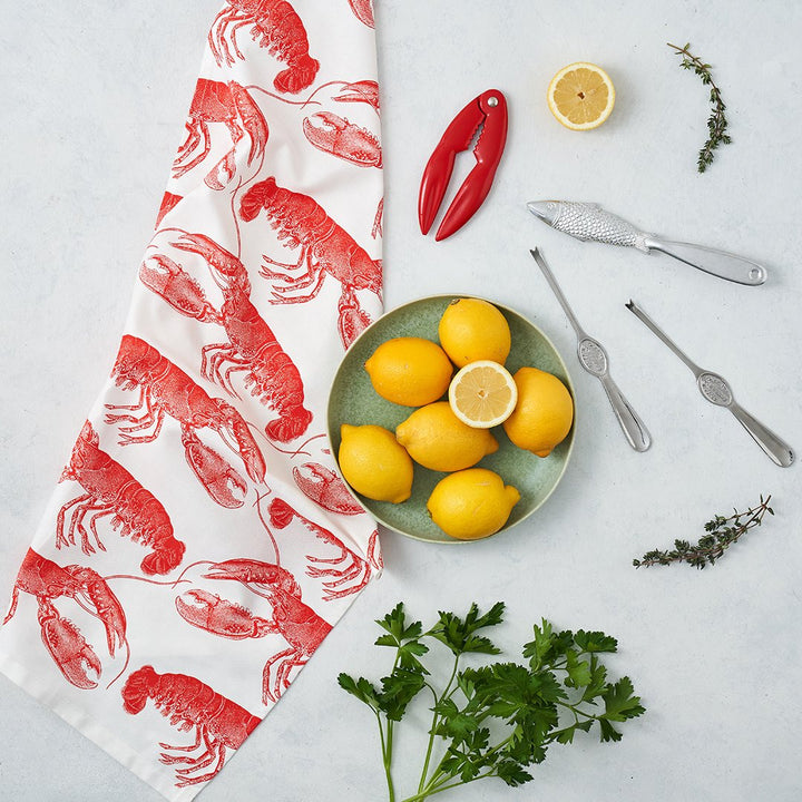 Thornback & Peel Lobster 100% Cotton Tea Towel