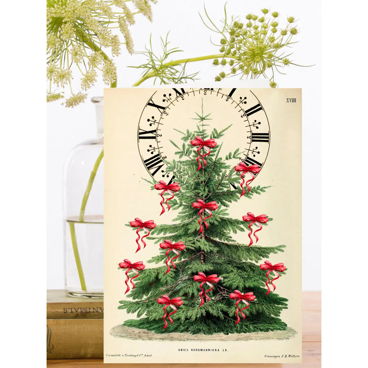 Christmas Clock Christmas Card by Madame Treacle.