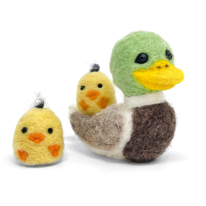 Duck & Ducklings Needle Felting Kit from The Crafty Kit Co. Made in Scotland