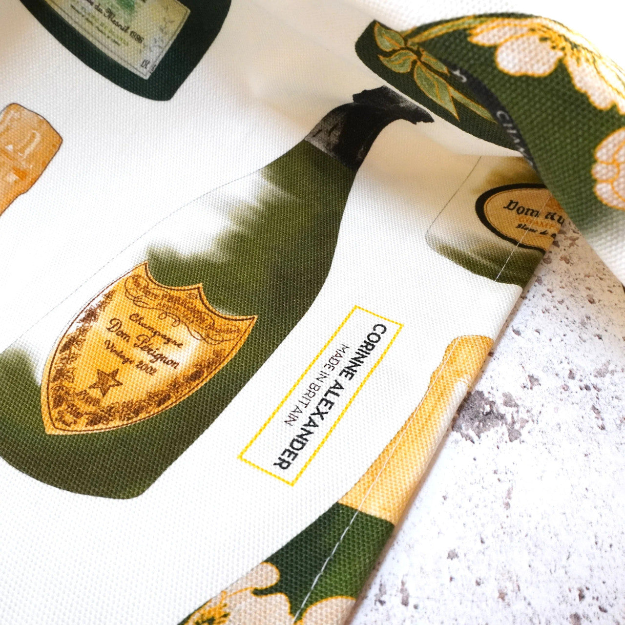 Champagne Cotton Tea Towel by Corinne Alexander.