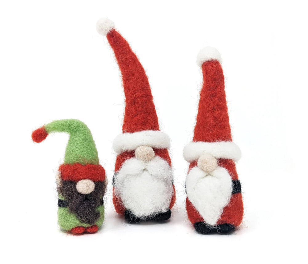 Santa Gnomes Needle Felting Kit from The Crafty Kit Co. Made in Scotland