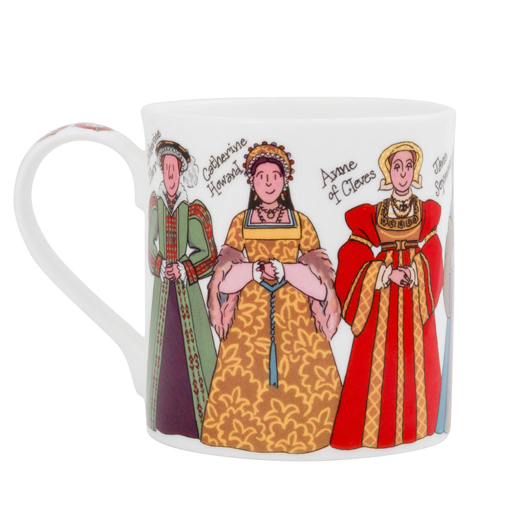 Alison Gardiner Bone China Henry VIII & his Wives mug boxed.