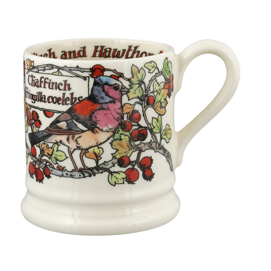 Emma Bridgewater Birds In The Hedgerow Hawthorn & Chaffinch Half Pint Mug. 
