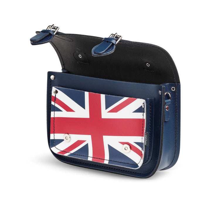 Handmade Leather Union Jack Midi Satchel by Zatchels.