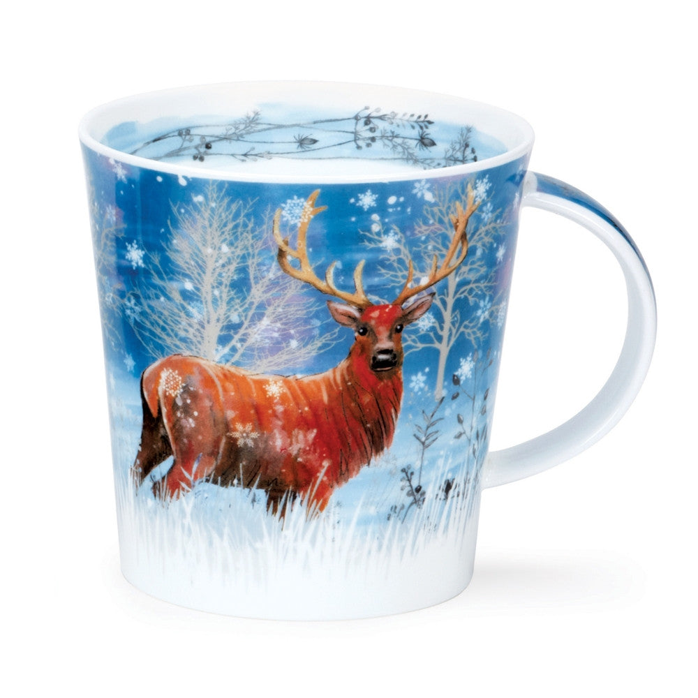 Dunoon Cairngorm Moonlight Deer bone china mug.