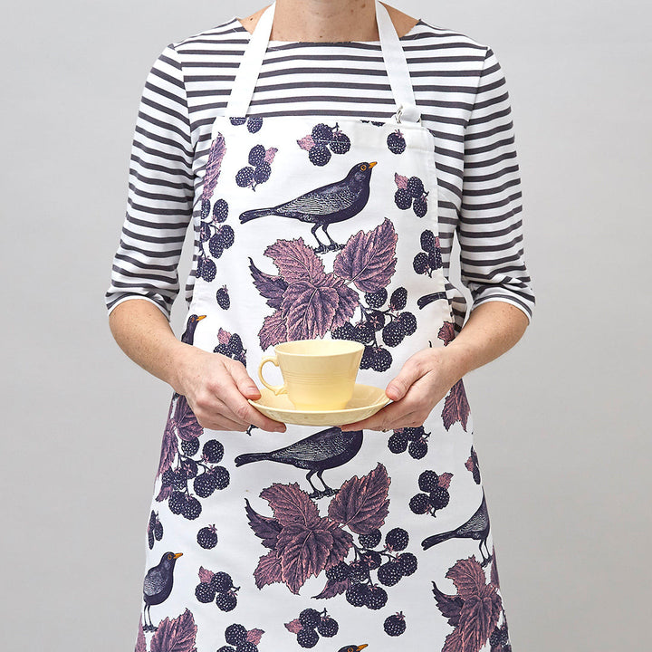 Thornback & Peel Blackbird & Bramble 100% Cotton Apron