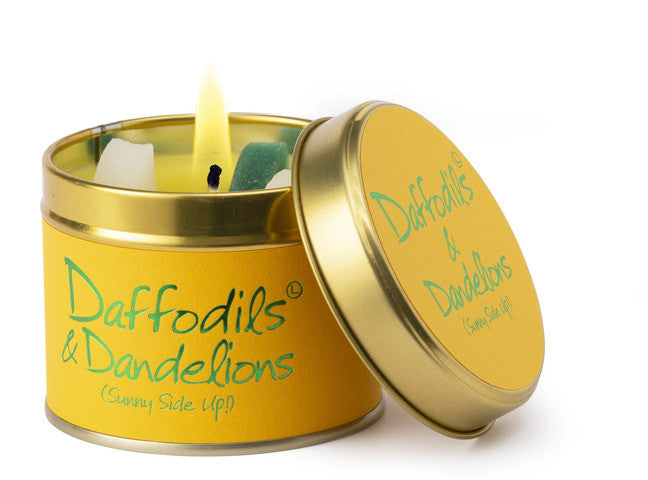 Daffodils & Dandelions Scented Candle from Lily-Flame. Handmade in England.