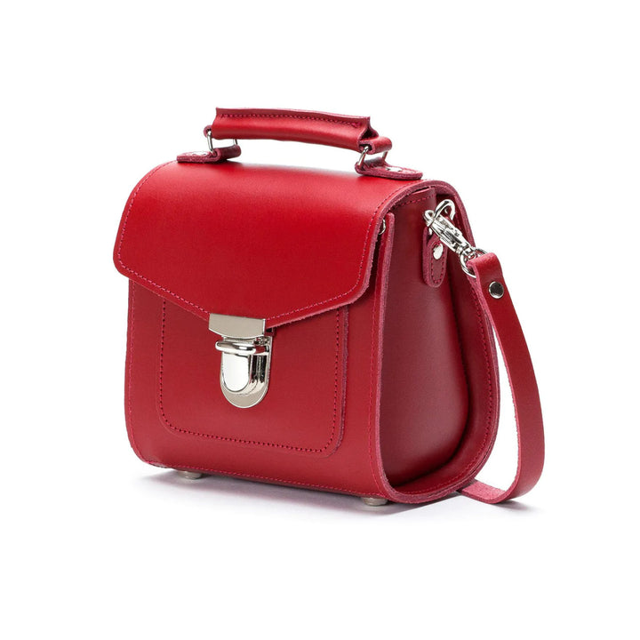 Handmade Leather Sugarcube Plus Handbag in Red by Zatchels.