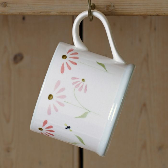 Susie Watson pottery Echinacea Straight Mug. 